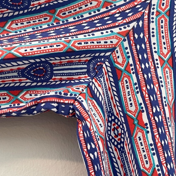 00008 J. McLaughlin Catalina Cloth Tunic Medium Paisley 3/4 Sleeve - Picture 5 of 13